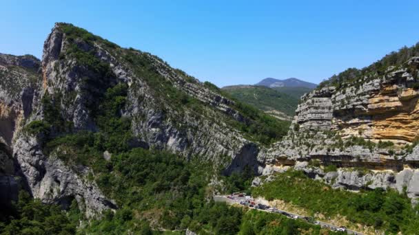 Incrível natureza do desfiladeiro de Verdon na França — Vídeo de Stock
