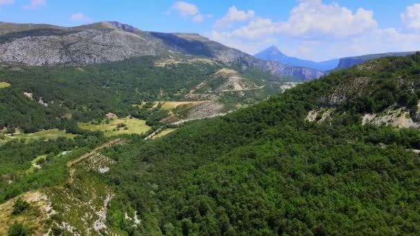 法国阿尔卑斯山中的凡尔登峡谷 — 图库视频影像