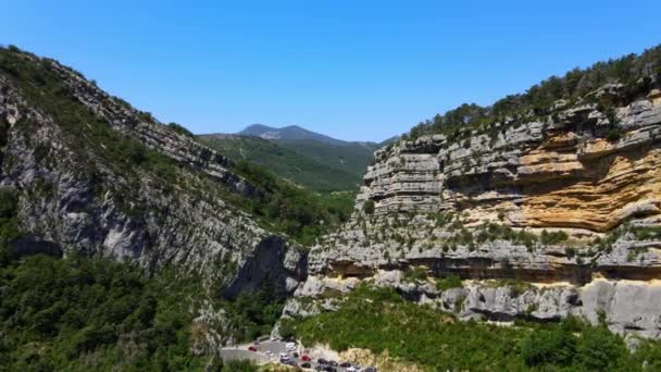 Υπέροχη φύση της Γαλλίας - Το φαράγγι του Βερντόν — Αρχείο Βίντεο