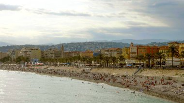 Cote D Azur 'daki Nice Şehri - Kibar Şehir, FRANSA - 10 Temmuz 2020