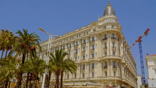 Famous Carlton Hotel in Cannes - CITY OF CANNES, FRANCE - JULY 12, 2020 — Stock Photo, Image