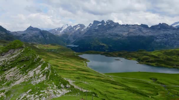 Niesamowity Charakter Alp Szwajcarskich Dzielnica Melchsee Frutt Szwajcarii Góry Zdjęcia — Wideo stockowe