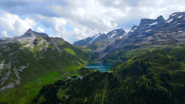 Paisagem Como Conto Fadas Alpes Suíços Com Sua Natureza Incrível — Vídeo de Stock