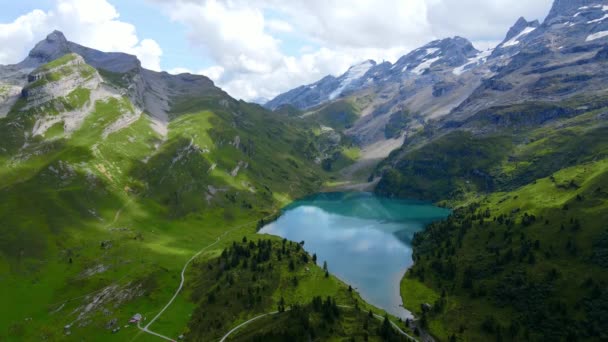 Die Schweizer Alpen Melchsee Frutt Reiseaufnahmen — Stockvideo