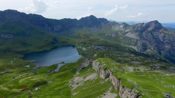 Niesamowity Charakter Alp Szwajcarskich Dzielnica Melchsee Frutt Szwajcarii Góry Zdjęcia — Wideo stockowe