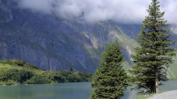 Καταπληκτική Φύση Της Ελβετίας Στις Ελβετικές Άλπεις Ταξιδιωτικό Υλικό — Αρχείο Βίντεο