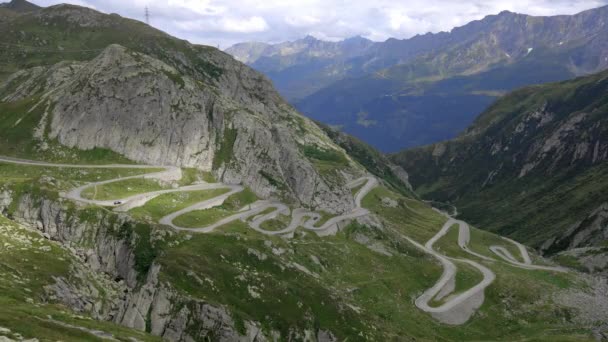 瑞士著名的Gotthard Pass 旅行视频 — 图库视频影像