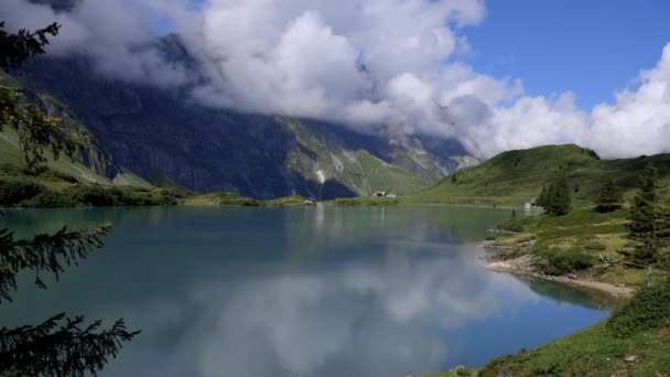 Mountain Lake Truebsee Switzerland Travel Footage — Stock Video