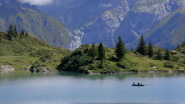 Úžasná Příroda Švýcarska Švýcarských Alpách Cestovní Záběry — Stock video