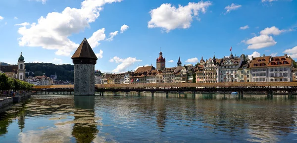 River Reuss City Lucerne Ταξιδιωτικές Φωτογραφίες — Φωτογραφία Αρχείου