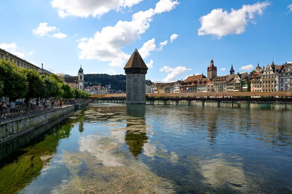 Cidade Lucerna Suíça Lago Lucerna Viagens — Fotografia de Stock