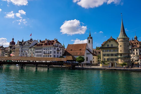 Ville Lucerne Suisse Lac Des Quatre Cantons Photographie Voyage — Photo