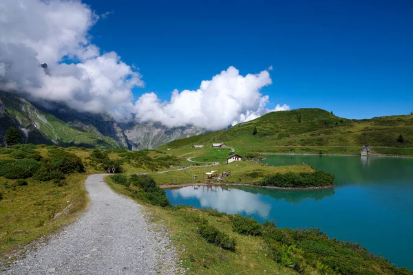 Прекрасное Место Отдыха Швейцарских Альпах Фотографии Путешествий — стоковое фото