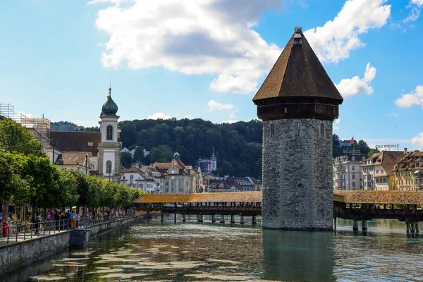 Quartier Historique Ville Lucerne Suisse Photographie Voyage — Photo