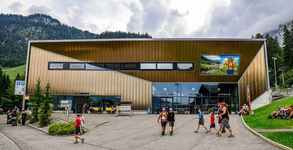 Stacja Kolejki Linowej Melchsee Frutt Szwajcarii Region Melchsee Frutt Switzerland — Zdjęcie stockowe