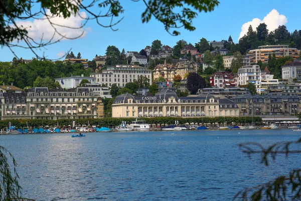 Lago Lucerna Svizzera Chiamato Anche Vierwaldstaetter See Svizzera Città Lucerne — Foto Stock