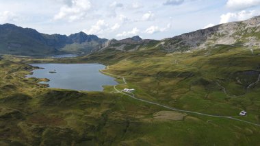 Melchsee Frutt 'taki İsviçre Alpleri - seyahat fotoğrafçılığı