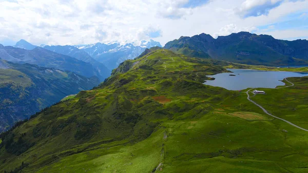 Swiss Alps Melchsee Frutt Travel Photography — стокове фото