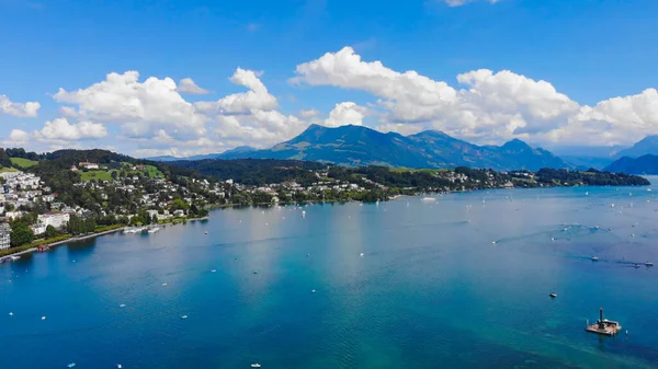 Lago Lucerna Suiza También Llamado Vierwaldstaetter Ver Suiza Viajes Fotografía —  Fotos de Stock