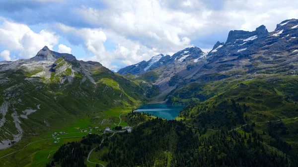 Τοπίο Σαν Παραμύθι Ελβετικές Άλπεις Την Καταπληκτική Φύση Του Εναέρια — Φωτογραφία Αρχείου