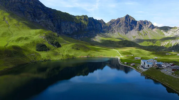 Incrível Natureza Dos Alpes Suíços Distrito Melchsee Frutt Suíça Cima — Fotografia de Stock