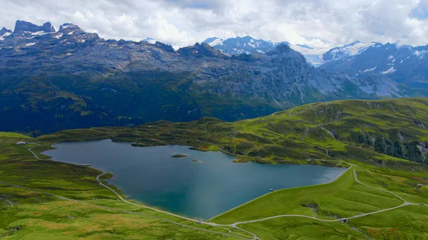 Flight Wonderful Nature Switzerland Swiss Alps Travel Photography — Stock Photo, Image