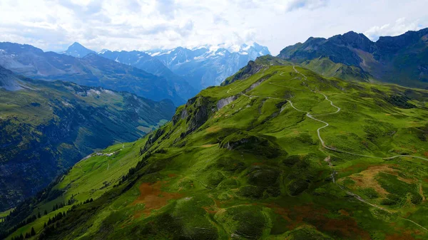 Beliebter Urlaubsort Den Schweizer Alpen Bezirk Melchsee Frutt Der Schweiz — Stockfoto