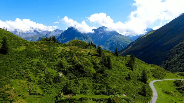 Increíble Suiza Desde Arriba Lago Montaña Truebsee Fotos Viaje —  Fotos de Stock