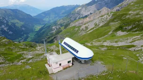 Berg Bonistock Zwitserse Alpen Luchtfoto Reisbeelden — Stockvideo