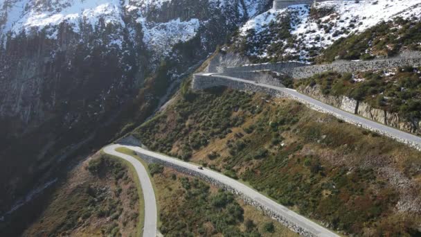 Increíble Grimselpass en los Alpes suizos de Suiza — Vídeos de Stock