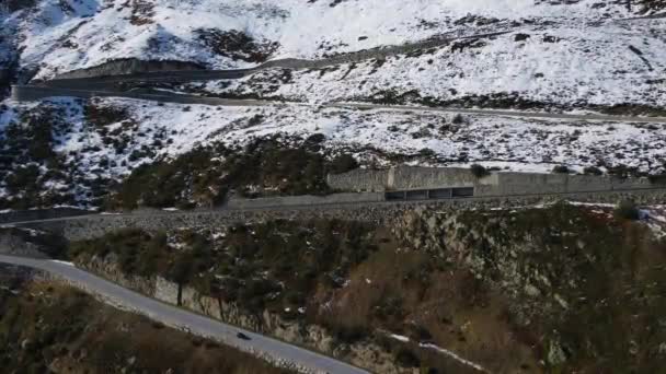 Incrível Grimselpass nos Alpes Suíços da Suíça — Vídeo de Stock