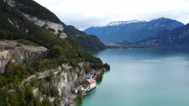 Belo Lago Thun na Suíça — Vídeo de Stock