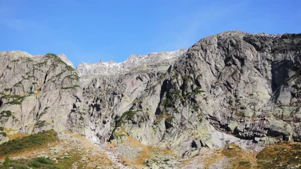 Herrlicher Panoramablick in die Schweizer Alpen — Stockvideo