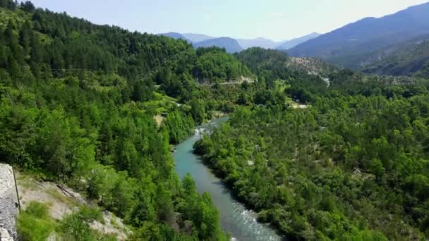 Maravillosa naturaleza de Francia - El Cañón de Verdon — Vídeo de stock