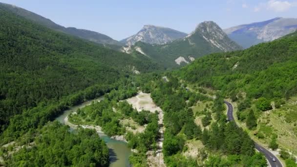 Csodálatos természet Franciaország - The Canyon of Verdon — Stock videók