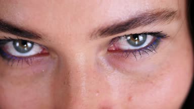 kadın seksi gözleri, kadın yüzü, parçası Close-up şık güzel gözlük, gözlük Giydir,