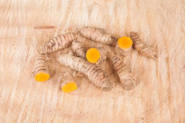 Raízes Açafrão Curcuma Longa — Fotografia de Stock