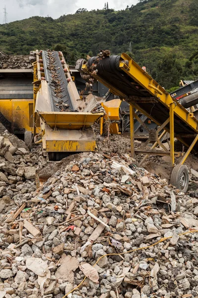 建設瓦礫処理 リサイクル プラント — ストック写真