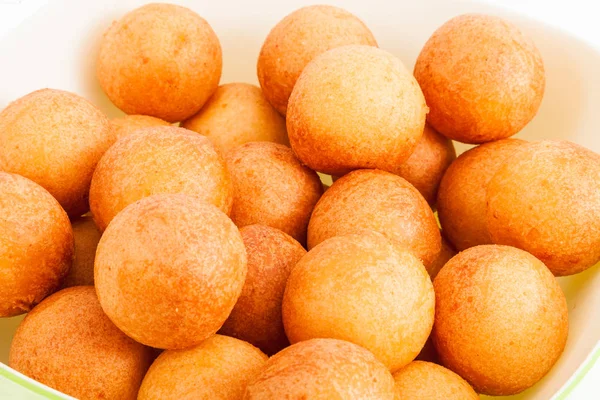 Buuelo Tradisional Kolombia Deep Fried Cheese Bread Pada Latar Belakang — Stok Foto