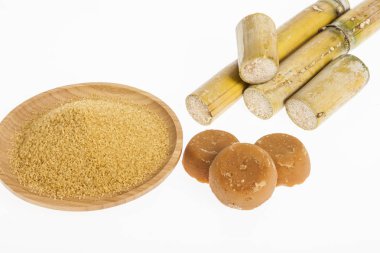 şeker kamışı panela beyaz arka plan üzerinde