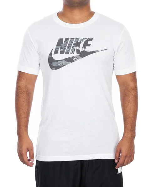 Medellin Kolombiya Şubat 2019 Shirt Beyaz Renk Için Erkekler Nike — Stok fotoğraf