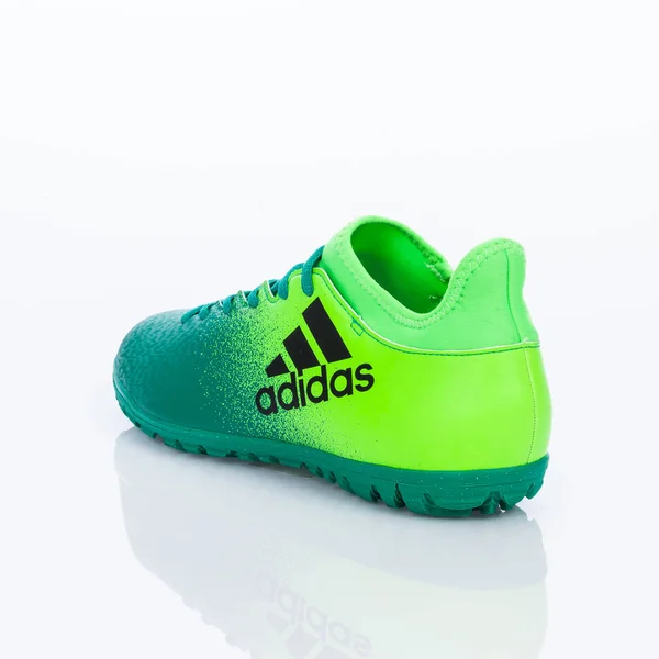 Medellín Colombia Marzo 2019 Adidas Football Soccer Indoor Shoes White — Foto de Stock