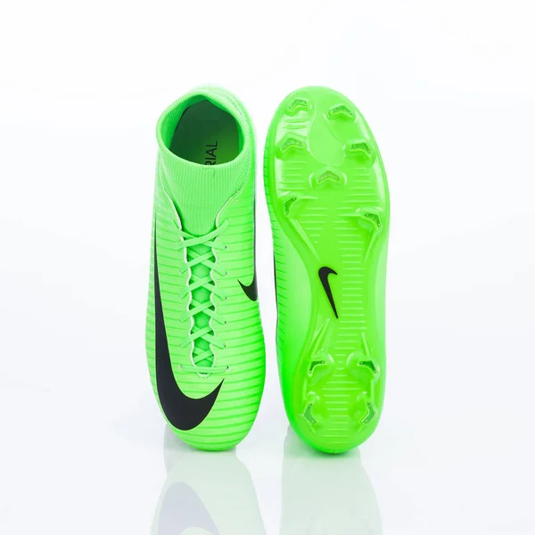 Medellin Colombia Marzo 2019 Nike Football Soccer Shoes White Background — Stock Photo, Image