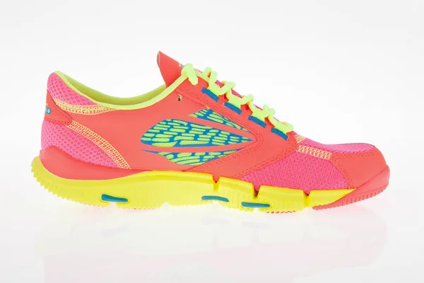 Medellin Colombia Abril 2019 Skechers Sportskor Skor För Lady Vit — Stockfoto