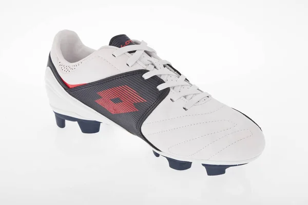 Medellin Colombia Abril 2019 Lotto Football Soccer Shoes White Background — Stock Photo, Image