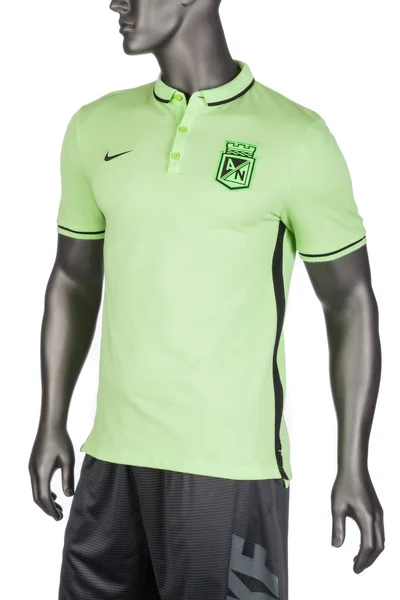 Medellin Kolumbien Juni 2019 Nike Shirt Polo Type Mit Schild — Stockfoto