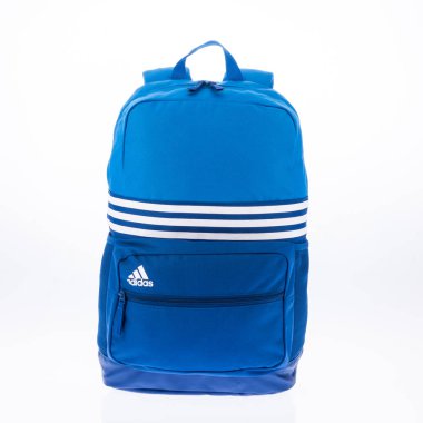 Medellin, Kolombiya - Julio 04, 2019: Adidas sırt çantası, tarafsız arka plan üzerine fotoğraf