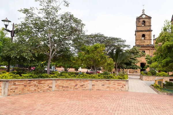 Zapatoca Santander Kolumbie Října 2019 Central Town Park — Stock fotografie
