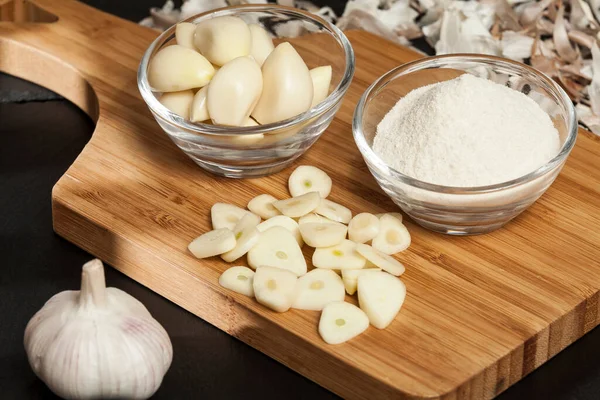 Garlic Allium Sativum Chinese Garlic Seasoning Food — Stock Photo, Image