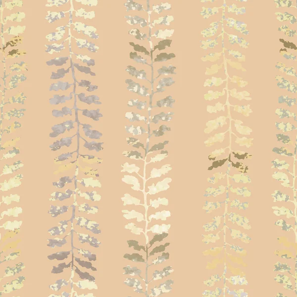 Patrón sin costura con hierbas, follaje, plantas — Archivo Imágenes Vectoriales